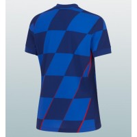 Camiseta Croacia Segunda Equipación Replica Eurocopa 2024 para mujer mangas cortas